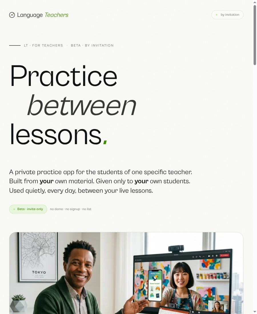 Language Teachers &mdash; Practice project by Woxi Studio